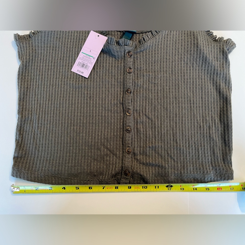 Wild Fable Target Button Front Waffle Tank Top - Picture 7 of 11